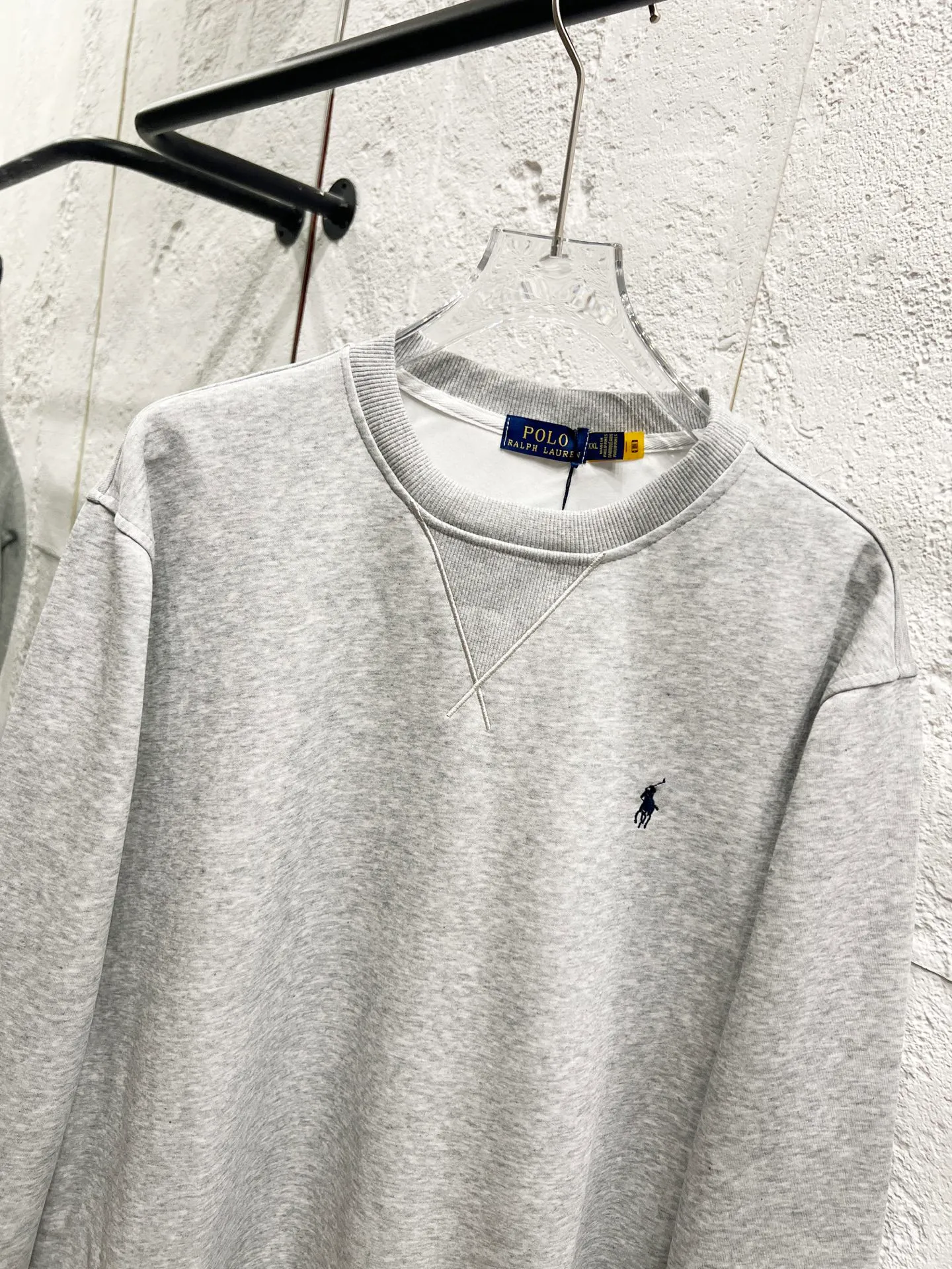 P180 Style number: T51 Ralph Lauren round neck pony logo embroidered sweatshirt, pure cotton fabric Color: gray Size: M-105-120 catties L-120-135 catties XL-135-150 catties 2XL-150-165 catties